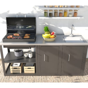 Composición de Cocina Exterior, IMOR® - Ref: 080.838</br>3 Módulos