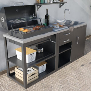 Composición de Cocina Exterior, IMOR® – Ref: 080.839</br>3 Módulos